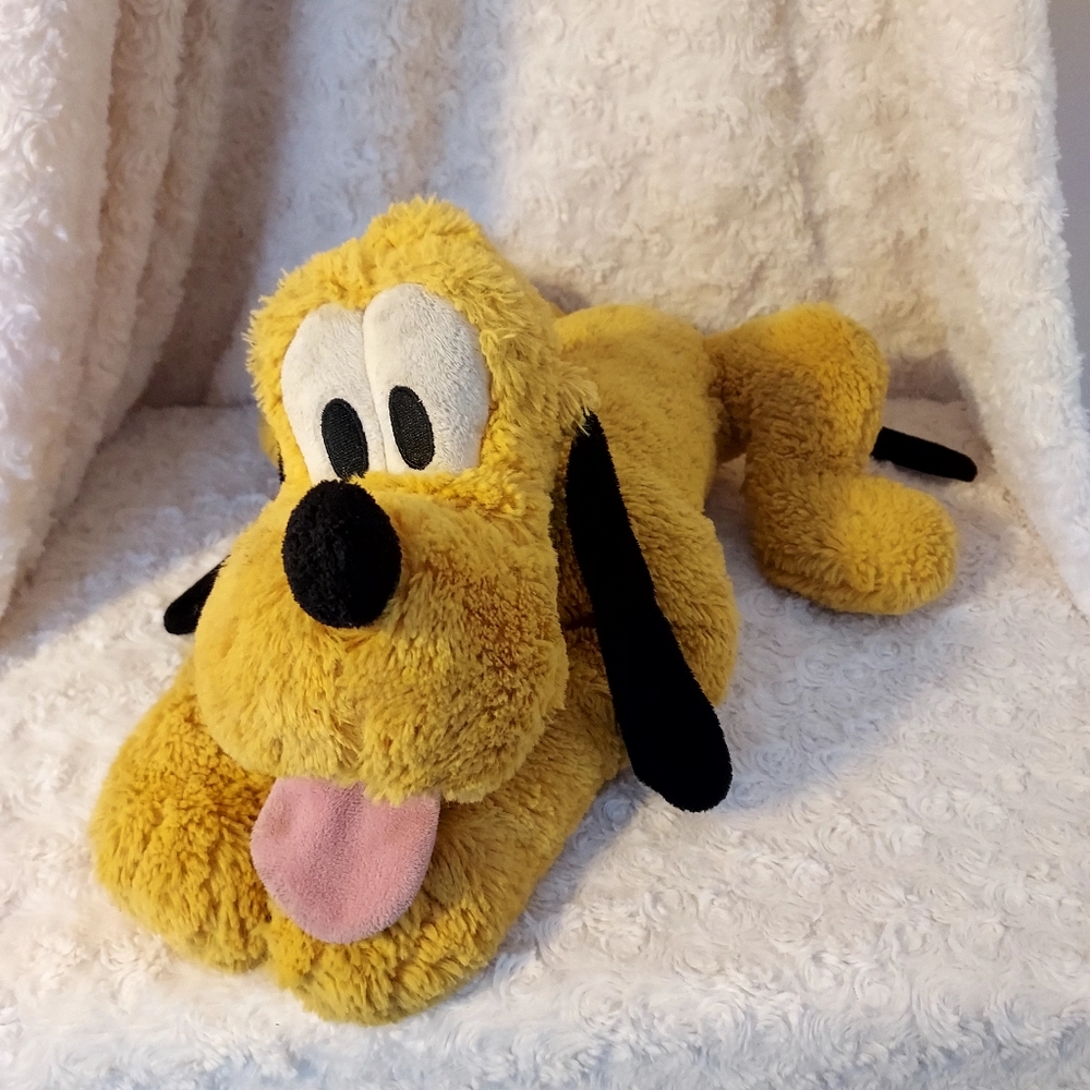 Disney Classic Cute Pluto Soft Plush with Weighted posable beanbag paws